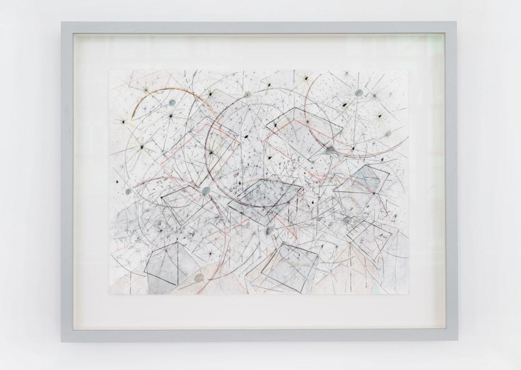 Konstellation I Bleistift, Tusche und Aquarell auf Papier, 30 x 40 cm, 2024